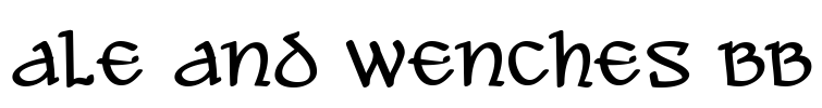 Ale and Wenches BB Font Image