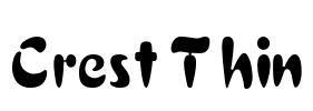 Crest Thin Font Image