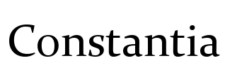 Constantia Font Image