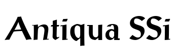 Antiqua SSi Font Image