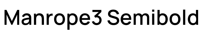 Manrope3 Semibold Font Image