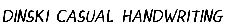 DINSKI CASUAL HANDWRITING Font Image