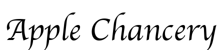 Apple Chancery Font Image