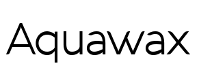 Aquawax Font Image