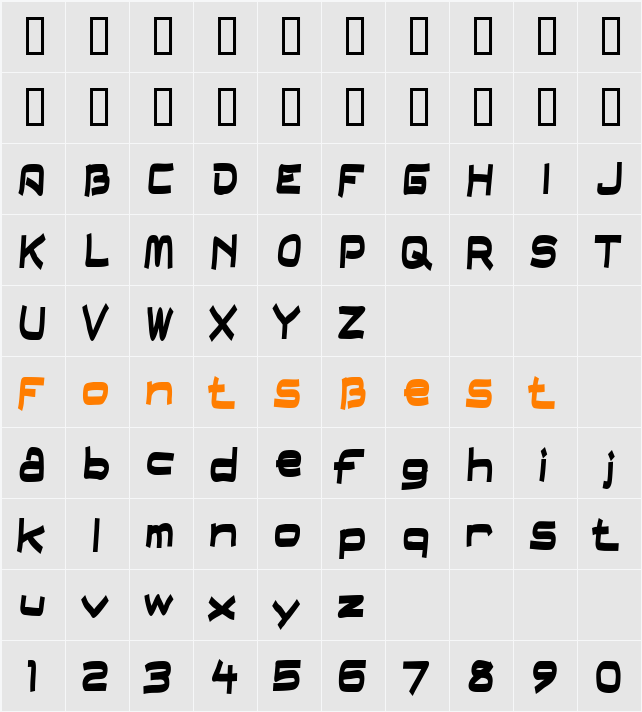 FieldDayFilter Character Map