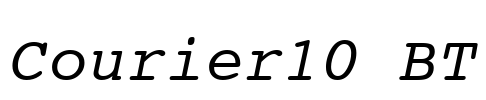 Courier10 BT Font Image