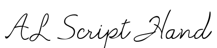 AL Script Hand Font Image