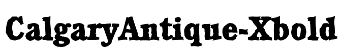 CalgaryAntique-Xbold Font Image