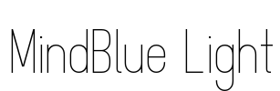 MindBlue Light Font Image