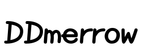 DDmerrow Font Image