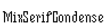 MixSerifCondense Font Image