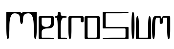 MetroSlum Font Image