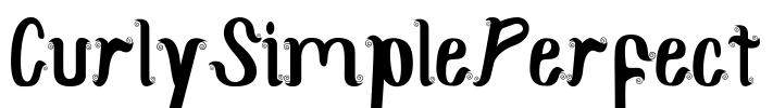 CurlySimplePerfect Font Image