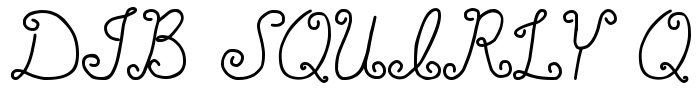 DJB SQUIRLY Q Font Image