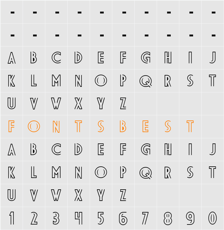 DS DiplomaDBL Character Map