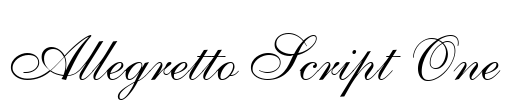 Allegretto Script One Font Image