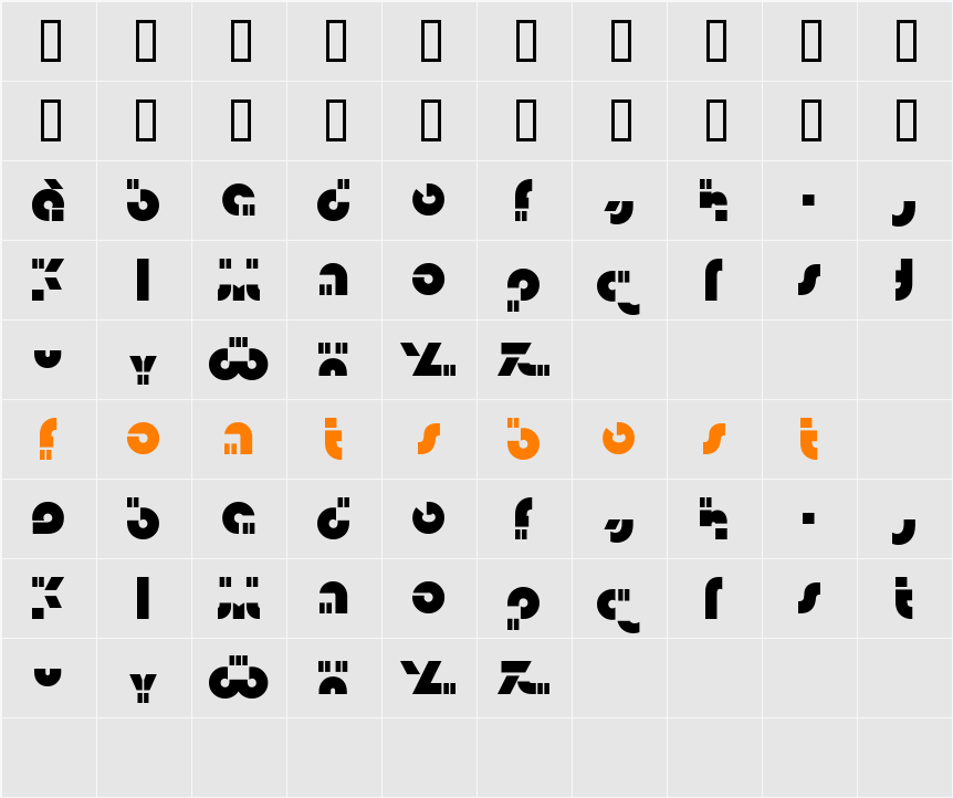 Isamu Character Map