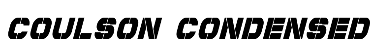 Coulson Condensed Font Image