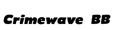 Crimewave BB Font Image