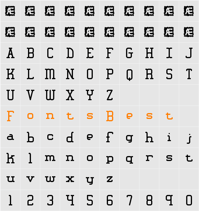 Amplitude BRK Character Map