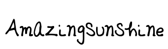 AmazingSunshine Font Image