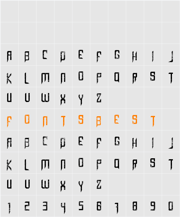 Capella (Rock) III Character Map