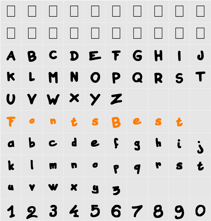 Instant Marker Character Map