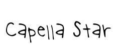 Capella Star Font Image