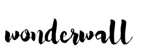 wonderwall  Font Image