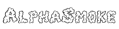 AlphaSmoke Font Image