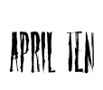 April Ten Font Image