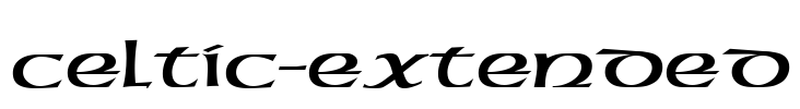 Celtic-Extended Font Image