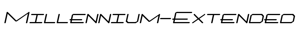 Millennium-Extended Font Image