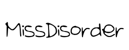 MissDisorder Font Image