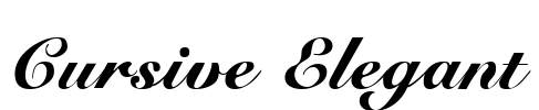 Cursive Elegant