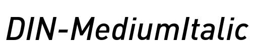 DIN-MediumItalic