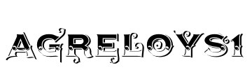 AgreloyS1 Font Image