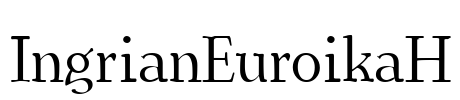 IngrianEuroikaH Font Image