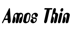 Amos Thin Font Image