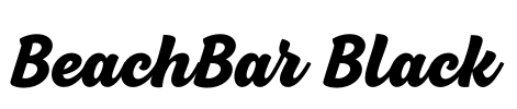 BeachBar Black Font Image