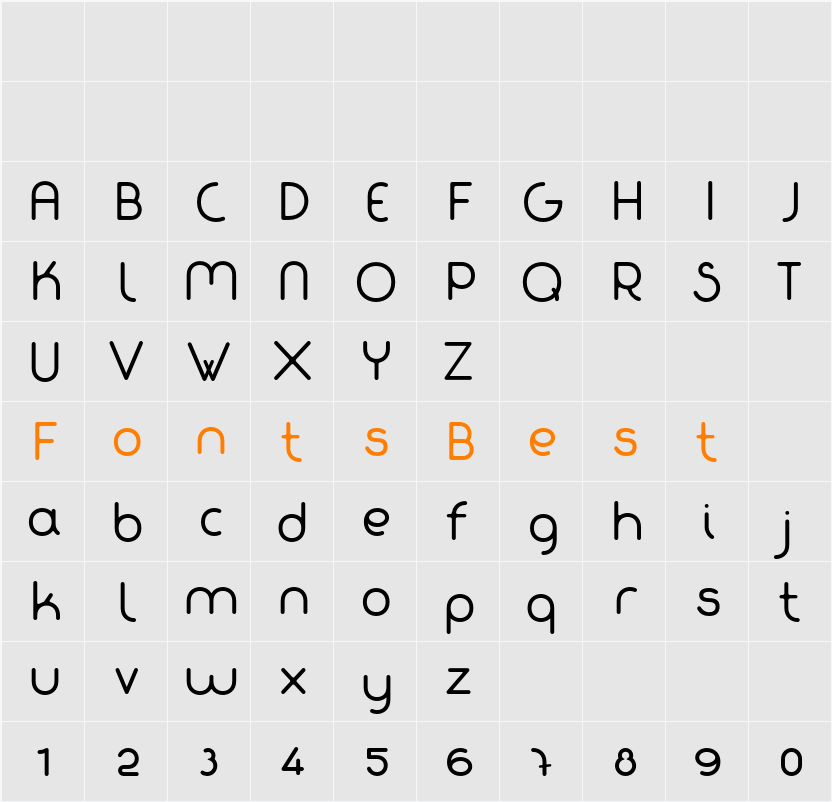 Fabada Character Map