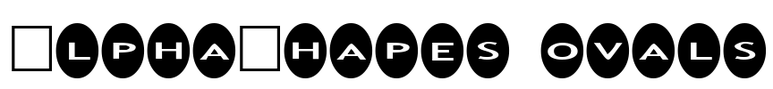 AlphaShapes ovals Font Image