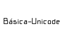 Básica-Unicode Font Image