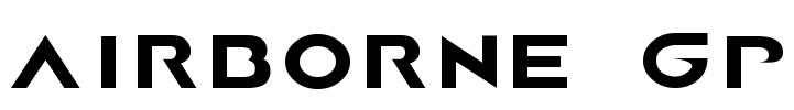 AIRBORNE GP Font Image