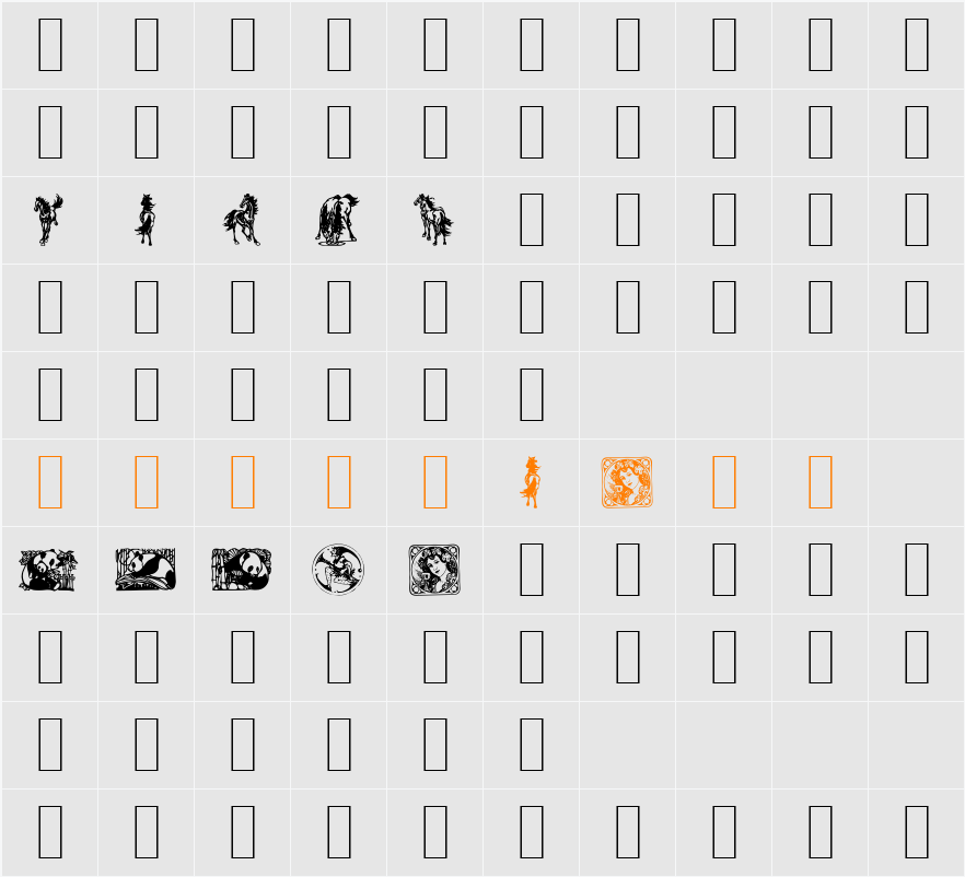 Fabeldyr 3 Character Map