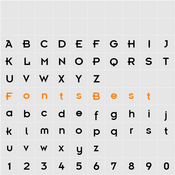 Insignia LT Character Map