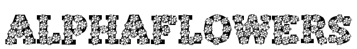 AlphaFlowers Font Image