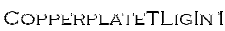 CopperplateTLigIn1 Font Image