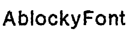 AblockyFont Font Image