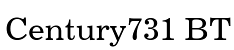 Century731 BT Font Image